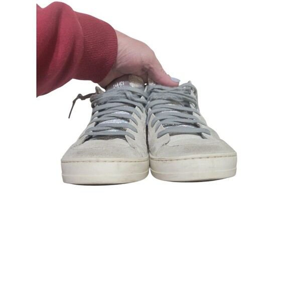 P448 Skate Glitter Mid Top Zip Women's Size 37 / US 6 High Top Sneaker VGUC - Picture 3 of 11